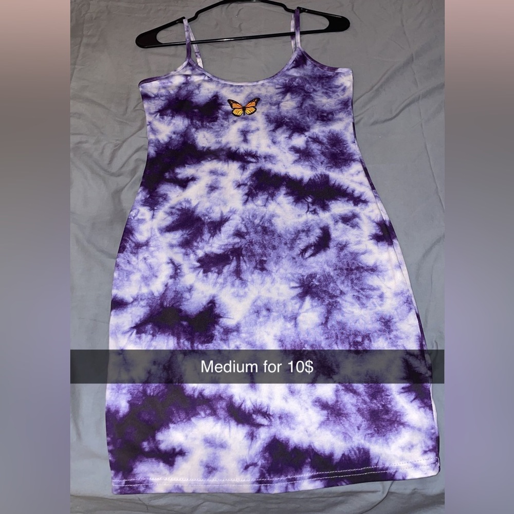 Medium Purple Dress with Butterly Logo